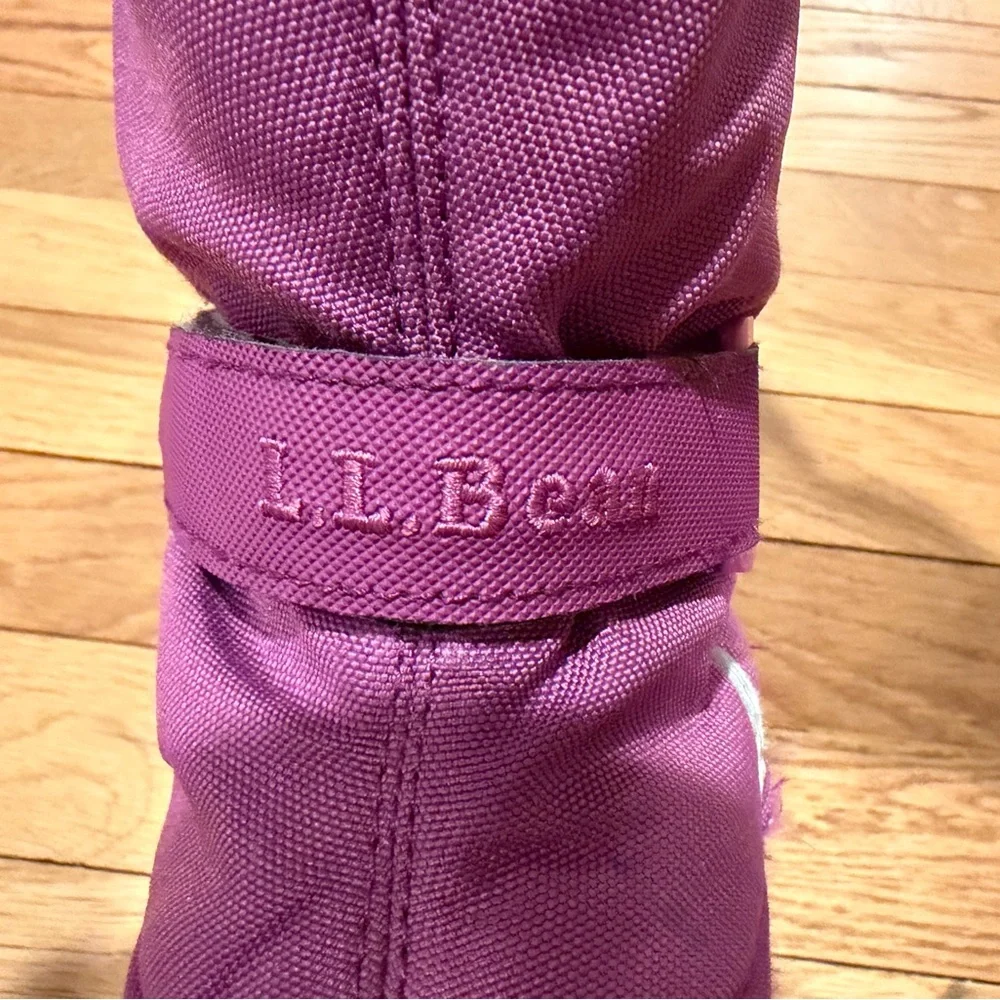 L.L. Bean Kids Purple and Gray Snow Boots